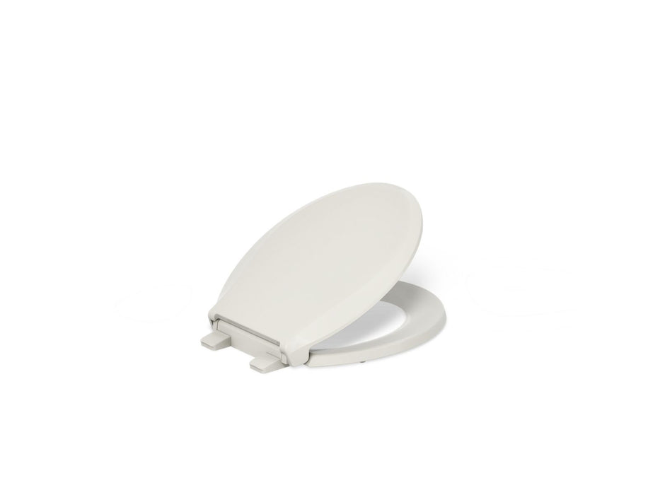 KOHLER K-4639-RL Cachet ReadyLatch Quiet-Close round-front toilet seat, almond