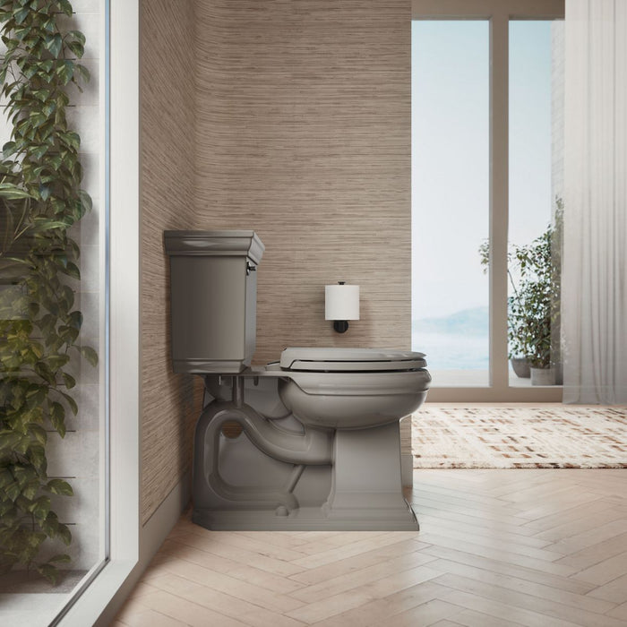 KOHLER K-4639-RL Cachet ReadyLatch Quiet-Close round-front toilet seat