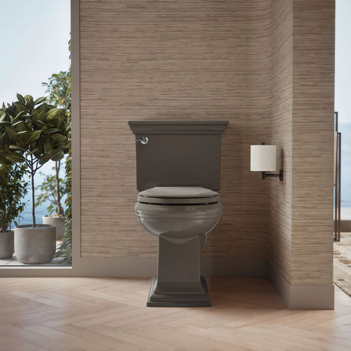 KOHLER K-4639-RL Cachet ReadyLatch Quiet-Close round-front toilet seat