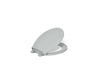 KOHLER K-4639-RL Cachet ReadyLatch Quiet-Close round-front toilet seat, ice grey