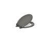 KOHLER K-4639-RL Cachet ReadyLatch Quiet-Close round-front toilet seat, thunder grey