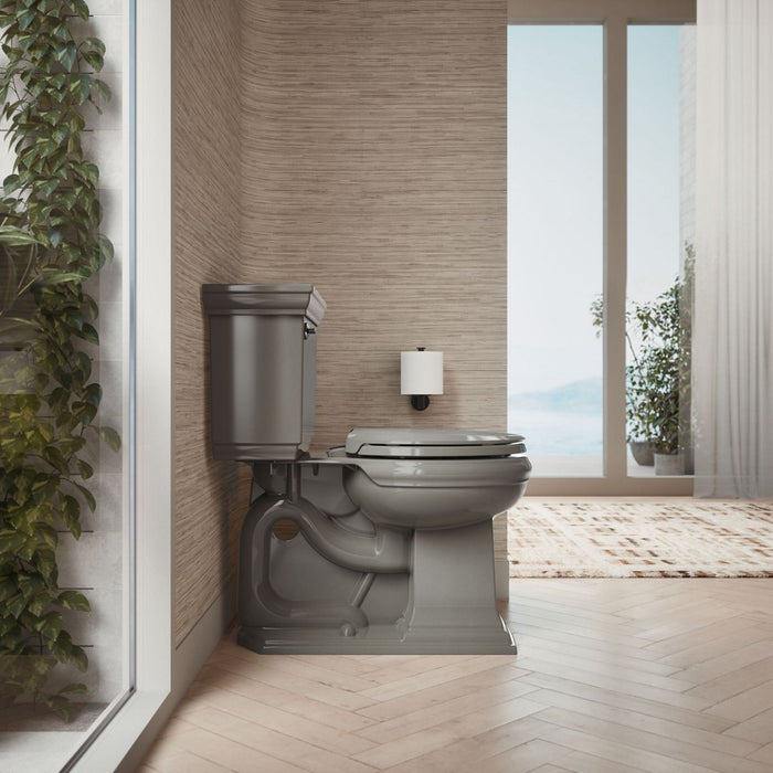 KOHLER K-4639-RL Cachet ReadyLatch Quiet-Close round-front toilet seat, thunder grey - view 3