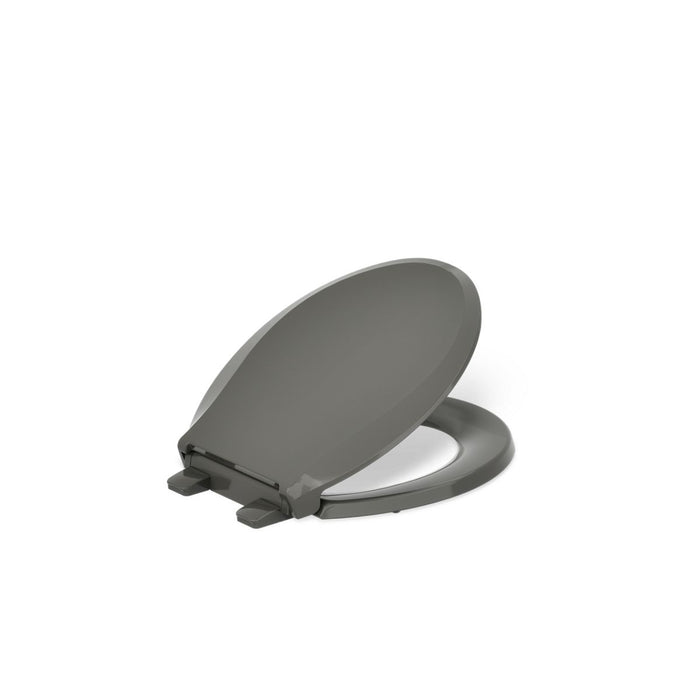 KOHLER K-4639-RL Cachet ReadyLatch Quiet-Close round-front toilet seat, thunder grey - view 5