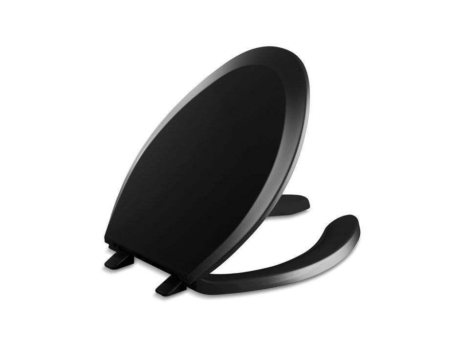 KOHLER K-4650 Lustra Elongated toilet seat, black black