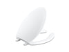 KOHLER K-4650-A Lustra Elongated toilet seat with antimicrobial agent, white