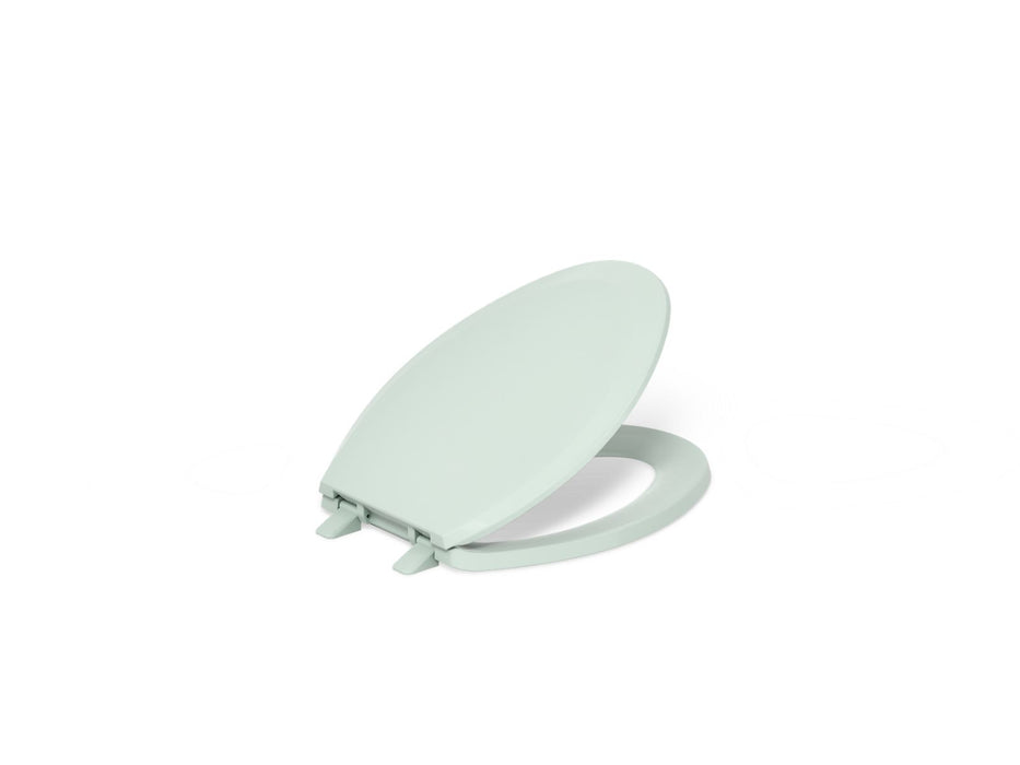 KOHLER K-4652 Lustra Quick-Release elongated toilet seat, seafoam green