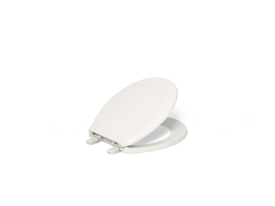 KOHLER K-4662 Lustra™ Quick-Release™ Round-front Toilet Seat, biscuit