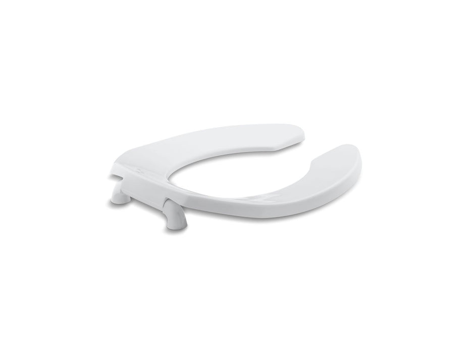 KOHLER K-4680-C Lustra Round-front toilet seat with check hinge, white