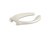 KOHLER K-4731-C Stronghold Elongated toilet seat with integrated handle and check hinge, biscuit