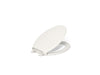 KOHLER K-4733-RL Glenbury ReadyLatch Quiet-Close elongated toilet seat, biscuit