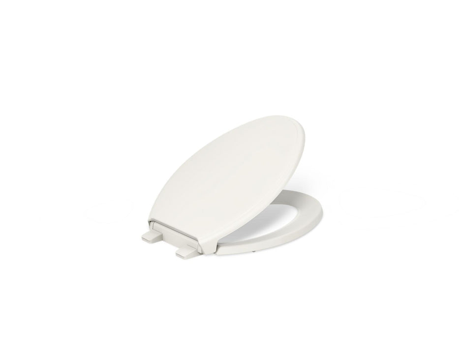 KOHLER K-4733-RL Glenbury ReadyLatch Quiet-Close elongated toilet seat, biscuit