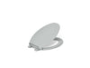 KOHLER K-4733-RL Glenbury ReadyLatch Quiet-Close elongated toilet seat, ice grey