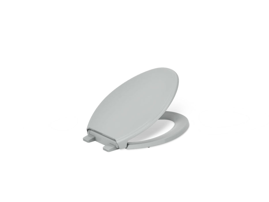 KOHLER K-4733-RL Glenbury ReadyLatch Quiet-Close elongated toilet seat, ice grey