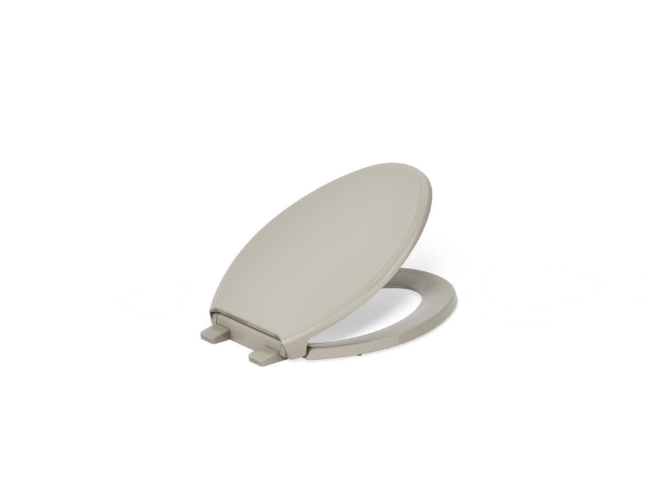 KOHLER K-4733-RL Glenbury ReadyLatch Quiet-Close elongated toilet seat, sandbar