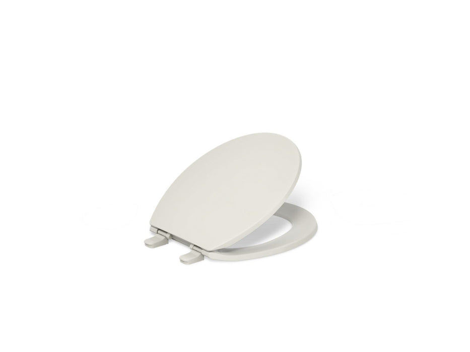 KOHLER K-4775 Brevia Quick-Release round-front toilet seat, almond