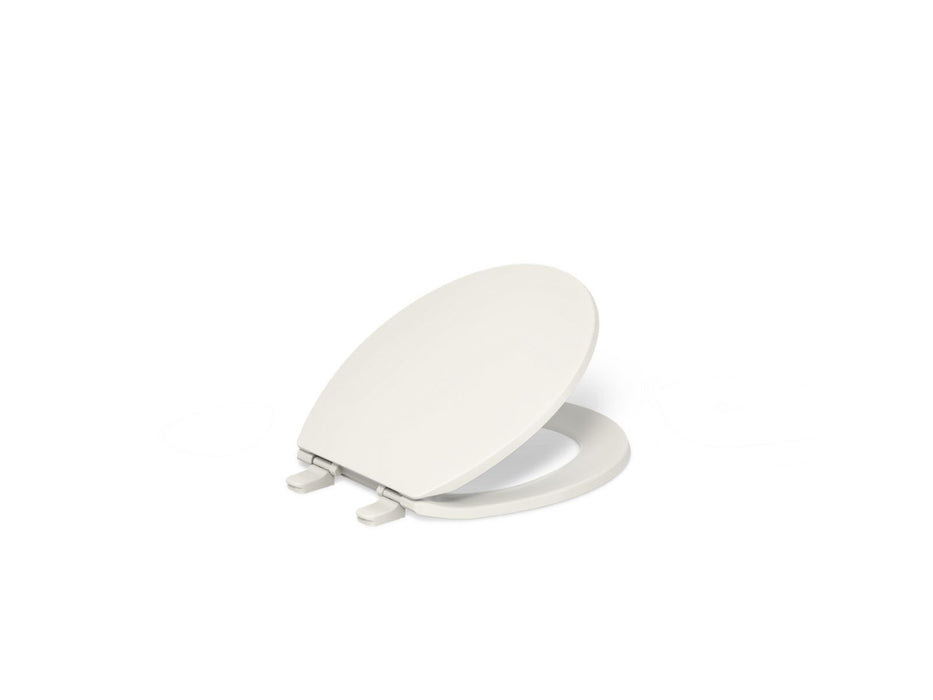 KOHLER K-4775 Brevia Quick-Release round-front toilet seat, biscuit