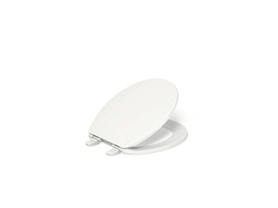 KOHLER K-4775 Brevia Quick-Release round-front toilet seat, white