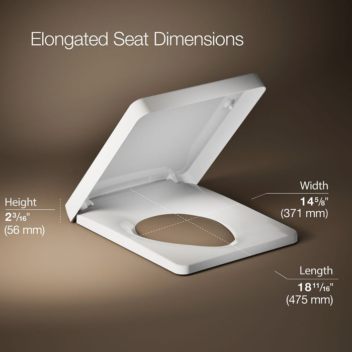 KOHLER K-4777 Reve(R) elongated closed-front toilet seat