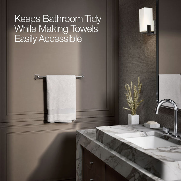 KOHLER K-485 Memoirs Stately 18" towel bar, polished chrome - view 5