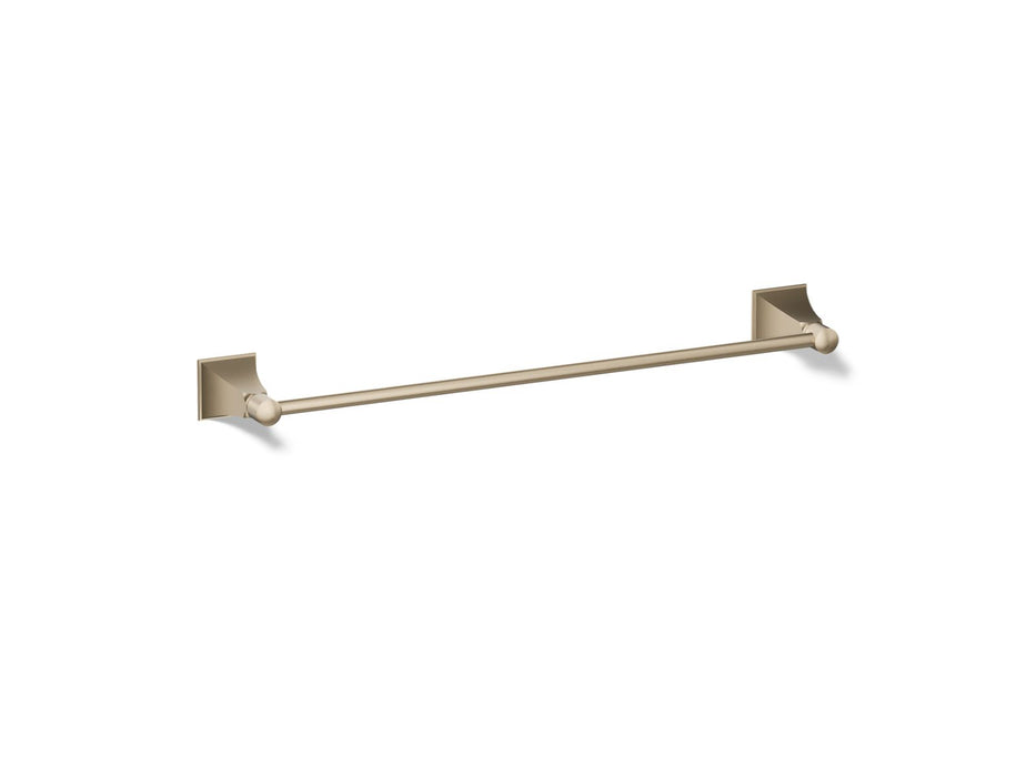 KOHLER K-485 Memoirs Stately 18" towel bar, vibrant brushed bronze