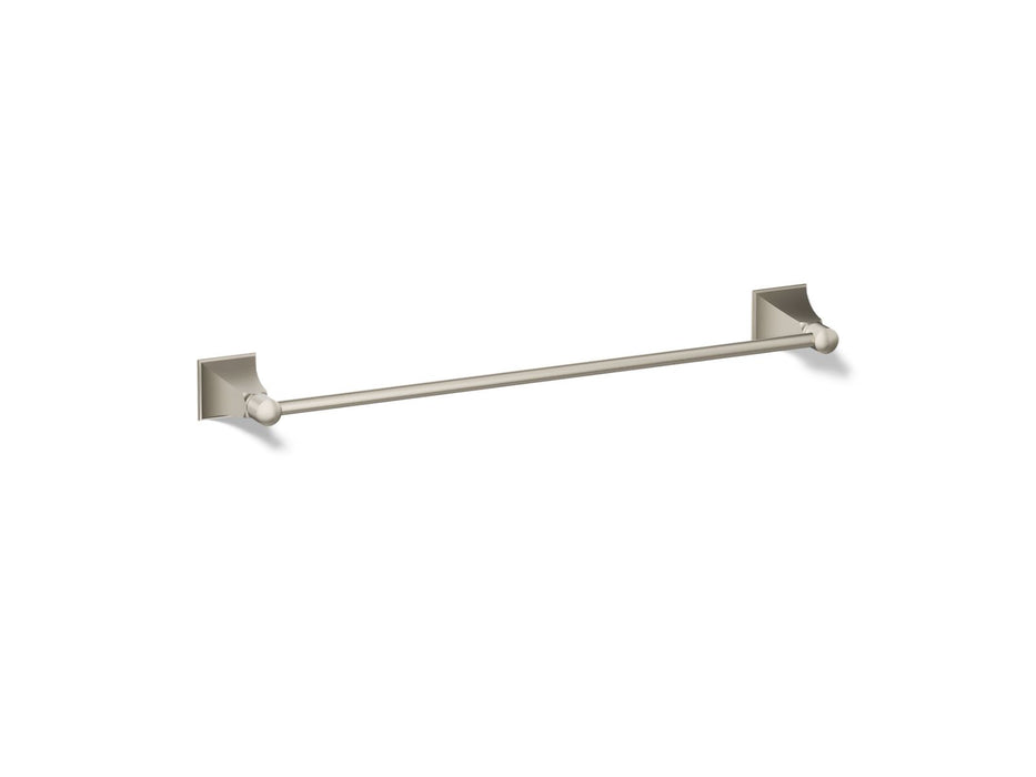 KOHLER K-485 Memoirs Stately 18" towel bar, vibrant brushed nickel