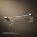 KOHLER K-486 Memoirs Stately 24" towel bar, polished chrome - view 4