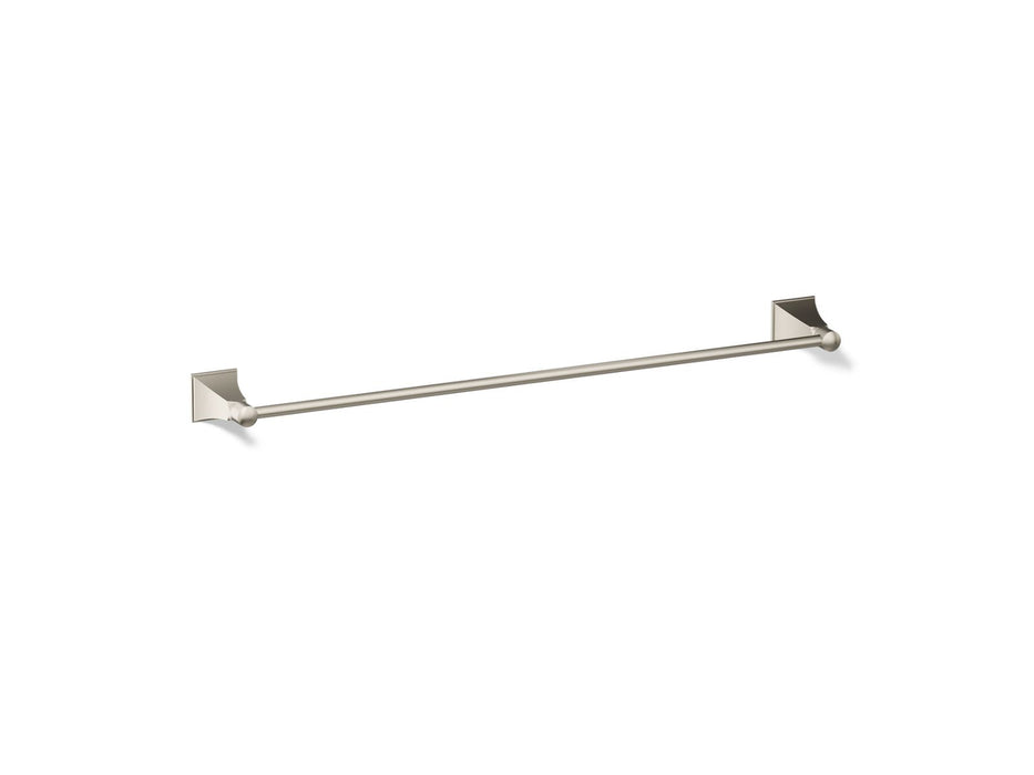 KOHLER K-486 Memoirs Stately 24" towel bar, vibrant brushed nickel