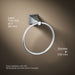 KOHLER K-487 Memoirs Stately Towel ring, polished chrome - view 5