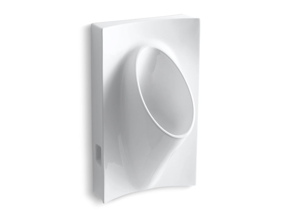 KOHLER K-4919-0 K-4919 Steward Waterless 19-1/8" Wide x 31-7/8" High x 15-7/8" Deep Wall-mount Urinal, white