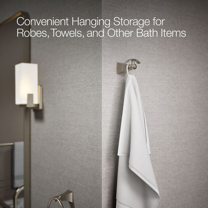 KOHLER K-492 Memoirs Stately Robe hook, vibrant brushed nickel - view 3