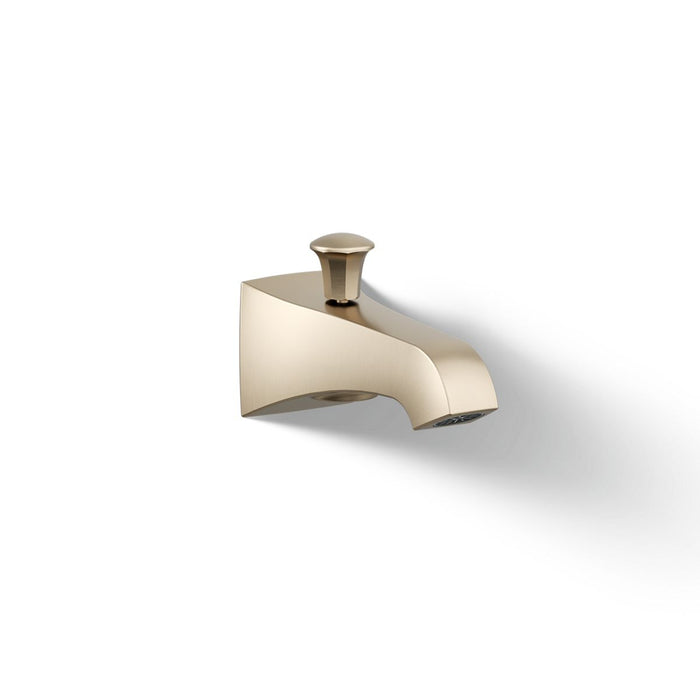 KOHLER K-496 Memoirs Stately Wall-mount bath spout with diverter, vibrant brushed bronze - view 5