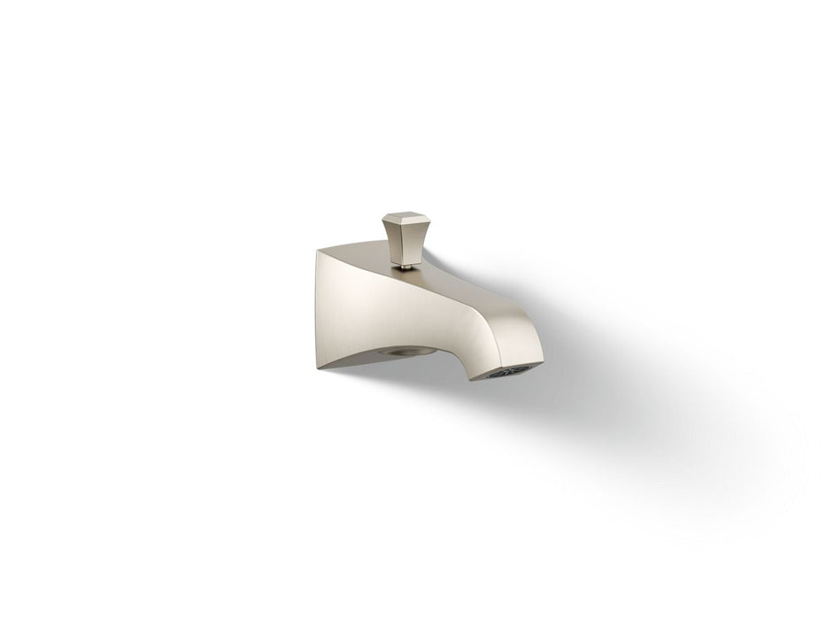 KOHLER K-496-V Memoirs Stately Wall-mount bath spout with Deco design and diverter