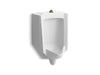 KOHLER K-4991-ET Bardon High-Efficiency Urinal (HEU), washout, wall-hung, 0.125 gpf to 1.0 gpf, top spud, white