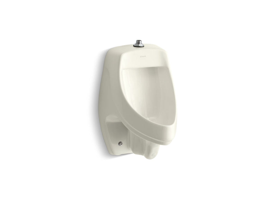 KOHLER K-5016 Dexter™ Siphon-jet Wall-mount 0.5 or 1.0 GPF Urinal with Top Spud, biscuit