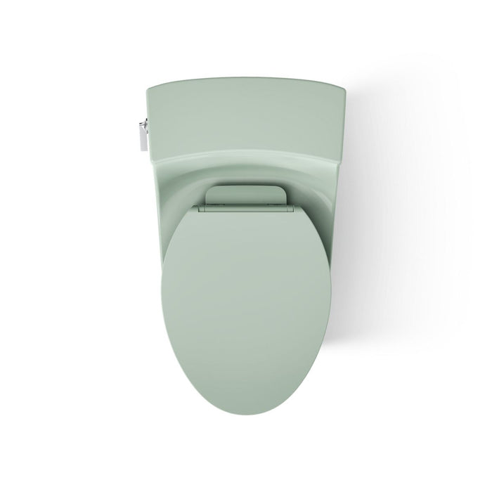 KOHLER K-5172 San Souci One-piece compact elongated toilet with concealed trapway, 1.28 gpf, aspen green - view 5