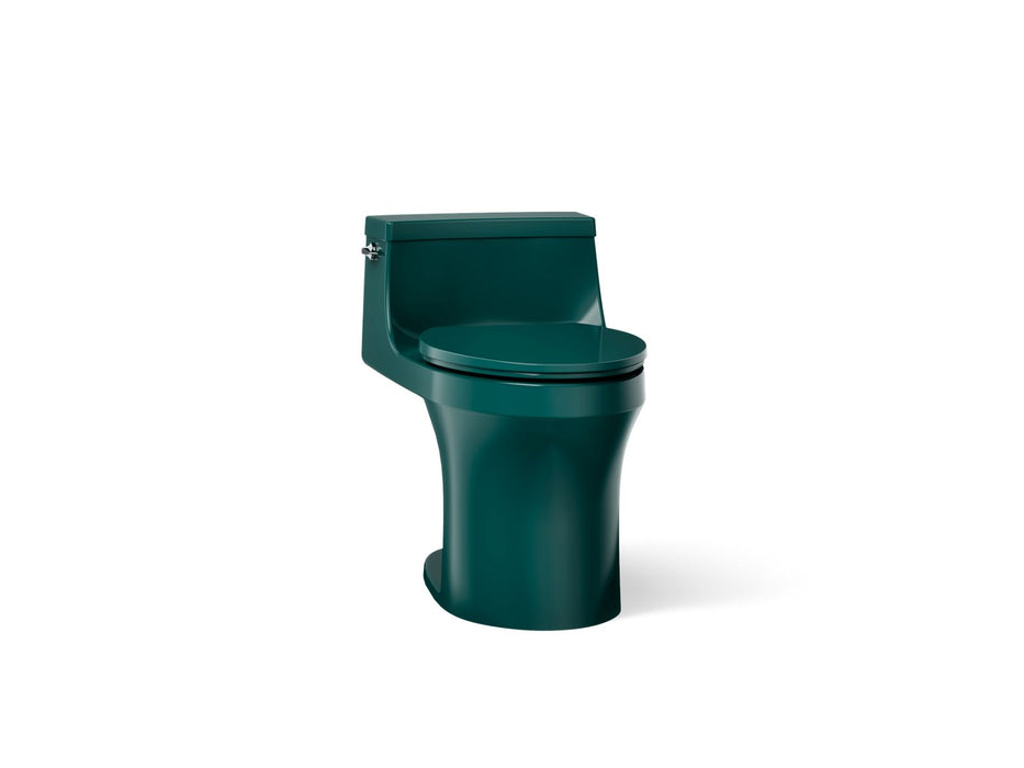 KOHLER K-5172 San Souci One-piece compact elongated toilet with concealed trapway, 1.28 gpf, teal