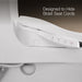 KOHLER K-5172-HC San Souci Hidden cord one-piece compact elongated toilet with concealed trapway, 1.28 gpf toilet, biscuit