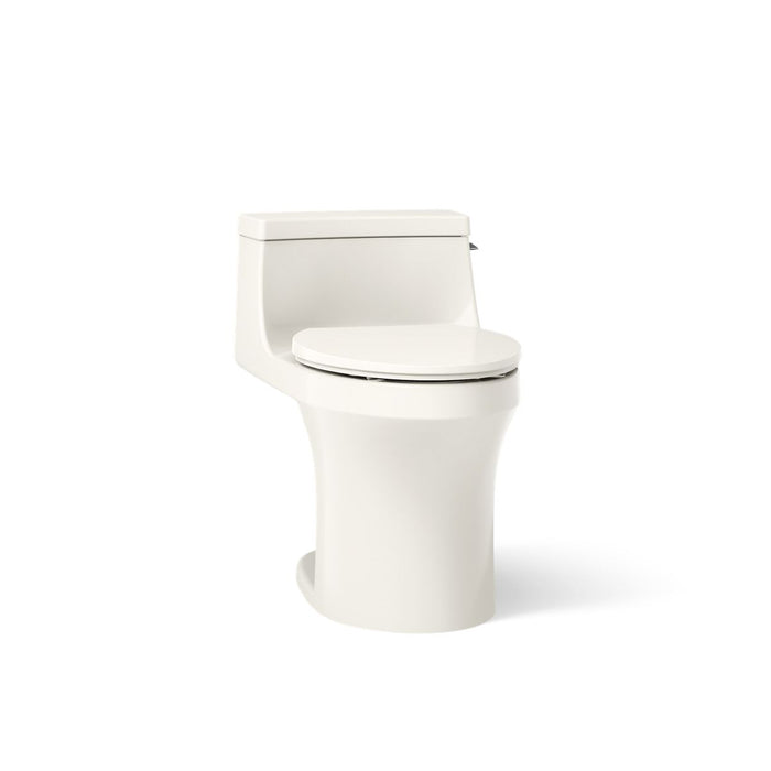 KOHLER K-5172-RA San Souci One-piece compact elongated toilet with concealed trapway, 1.28 gpf, biscuit - view 4