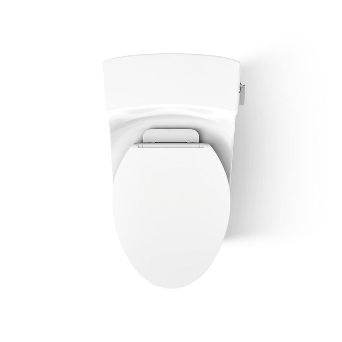 KOHLER K-5172-RA San Souci One-piece compact elongated toilet with concealed trapway, 1.28 gpf, white - view 3