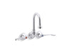 KOHLER K-520T70-5AEA Triton Bowe Shelf-back sink faucet, polished chrome