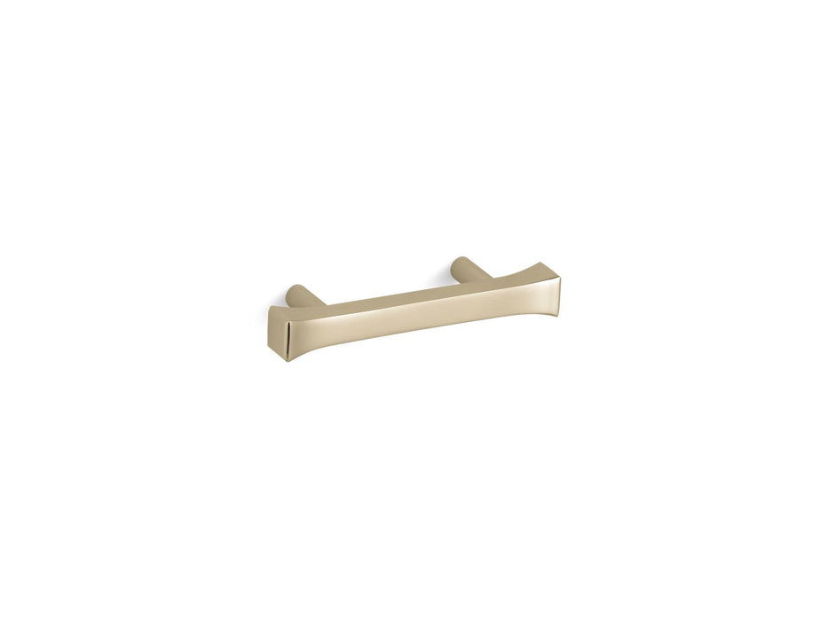 KOHLER K-523 Memoirs Stately 3" cabinet pull, vibrant french gold
