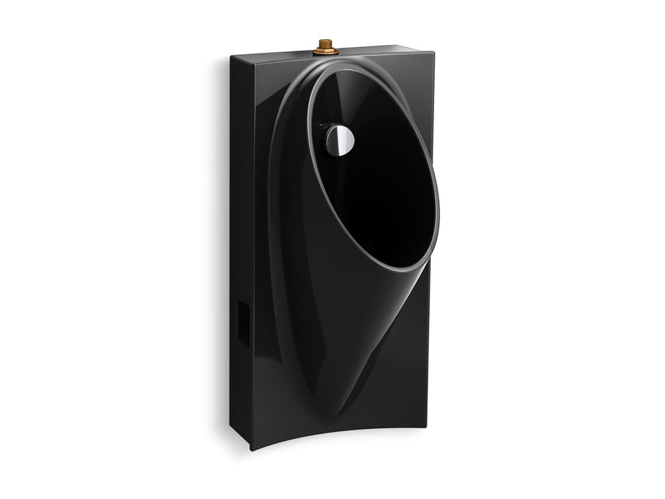 KOHLER K-5244-ET Steward Hybrid high-efficiency urinal with 3/4" top spud, black black