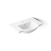 KOHLER K-5248-1 Veer 24" square pedestal bathroom sink, white