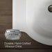 KOHLER K-5248-4 Veer 24" square pedestal bathroom sink, white - view 2