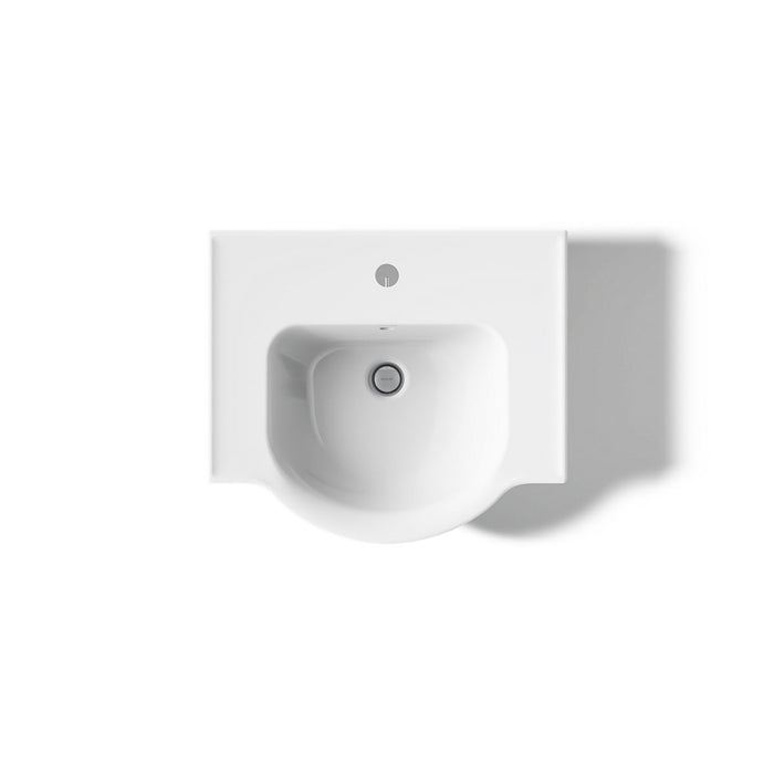 KOHLER K-5265-1 Veer 21" Rectangular Pedestal Bathroom Sink, white - view 5