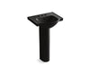 KOHLER K-5265-4 Veer 21" Rectangular Pedestal Bathroom Sink, black black