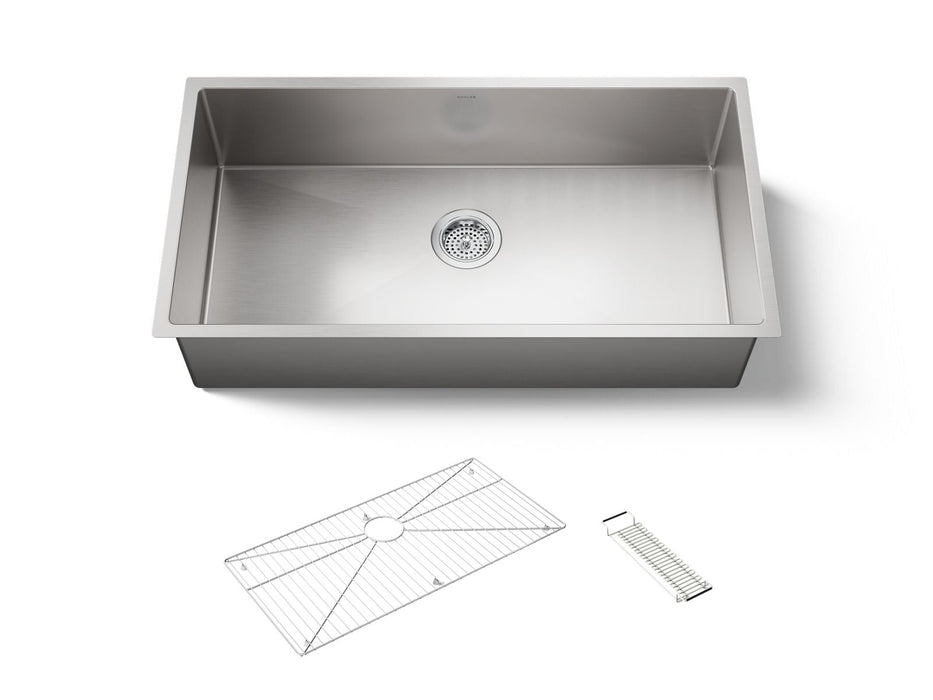 KOHLER K-5283 Strive 35" undermount single-bowl kitchen sink, stainless steel