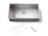 KOHLER K-5285 Strive 32" undermount single-bowl kitchen sink with accessories, stainless steel