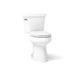 KOHLER K-5298 Highline ComForteeight Two-piece elongated 1.0 gpf chair height toilet, white