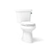 KOHLER K-5298 Highline Two-piece Elongated Toilet, 1.0 GPF, white